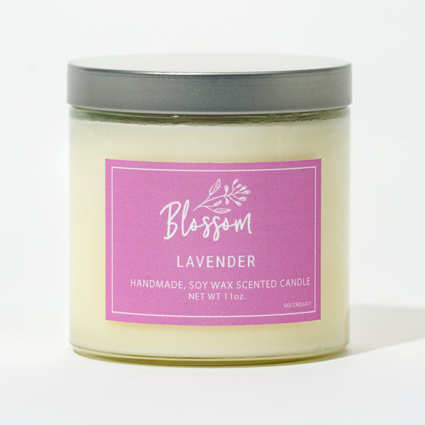 Blossom Artisanal 11 Oz. Candle Lavender Wayfair